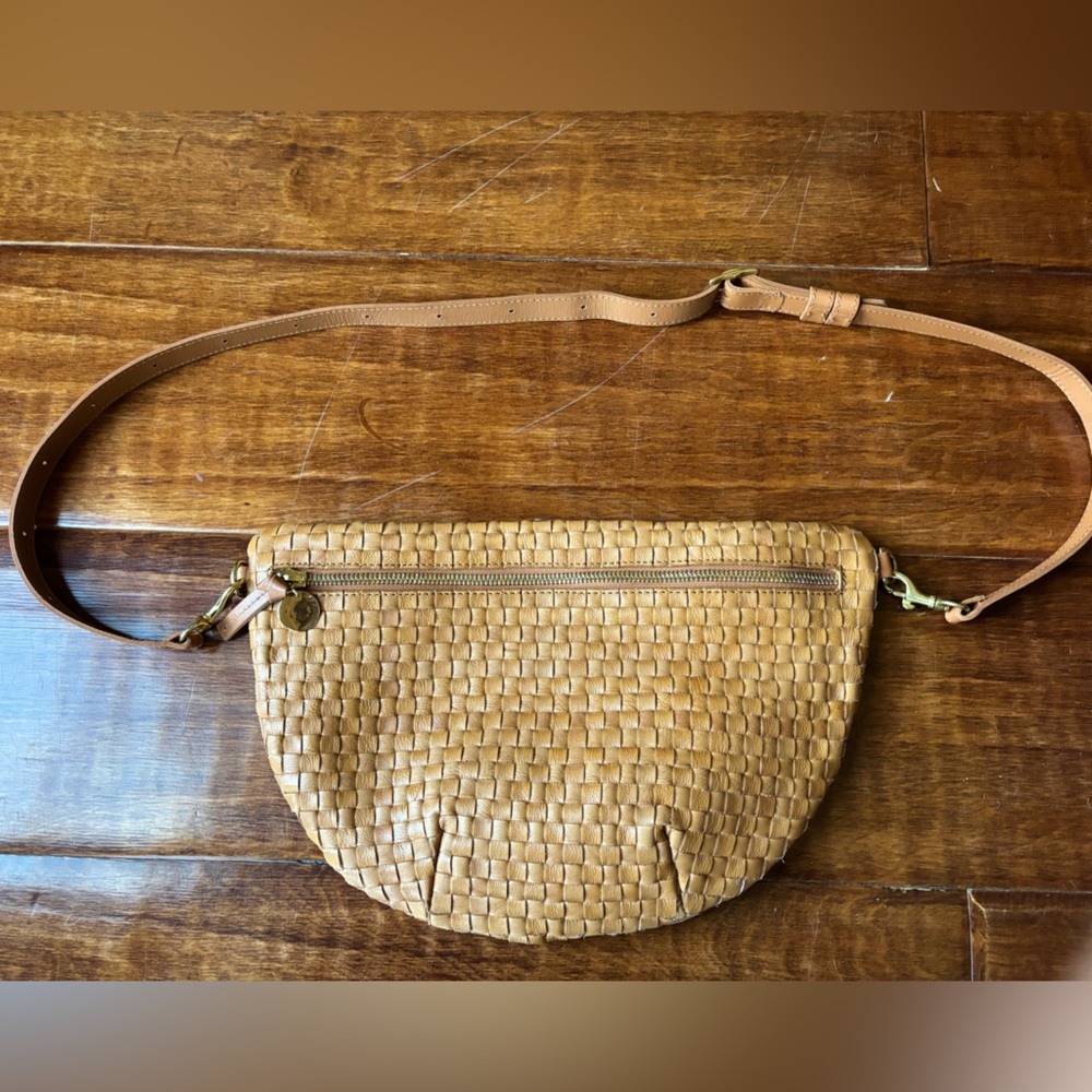 Clare V Tan Woven Grande Fanny